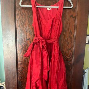Flirty red Anthropologie dress